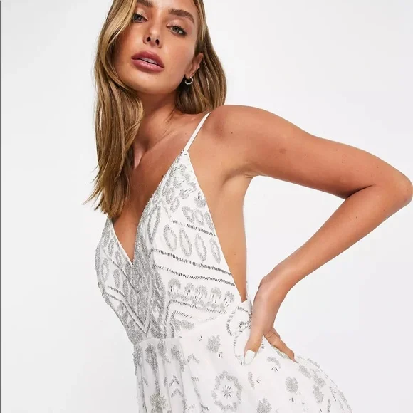 NWT ASOS Vintage Embellished Cami Dress - Picture 4 of 4